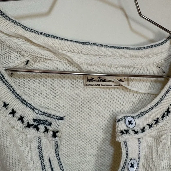 NWOT Free People We The Free Taylor Henley Size XS - Picture 3 of 15